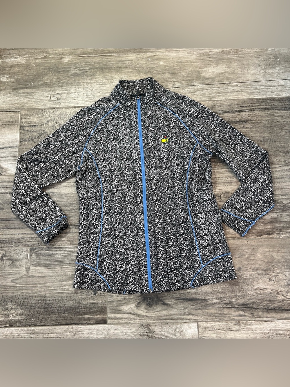 Masters Magnolia Lane Tech Outer Zipped Track Geometric Jacket Golf Sz:L #14